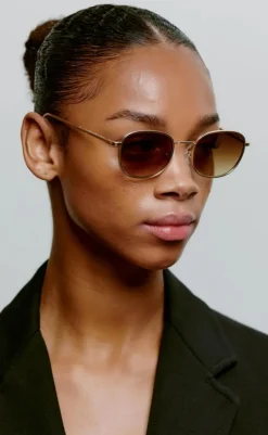 Clearance Solbriller - Hello - Matte Gold Solbriller