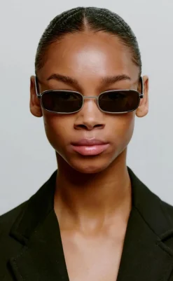 Hot Solbriller - Noah - Silver Black Solbriller