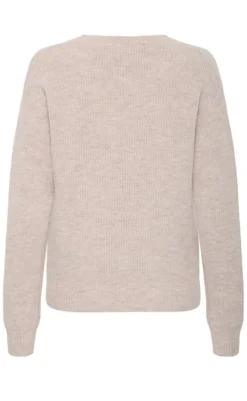 Striktrøje - Stacy - Gray Morn Melange Striktrøjer & Sweat