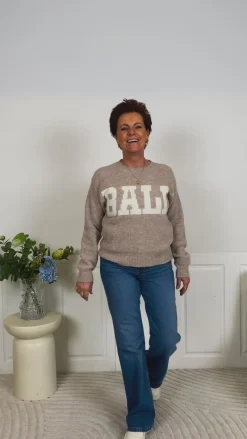 Striktrøje - Stacy - Gray Morn Melange Striktrøjer & Sweat