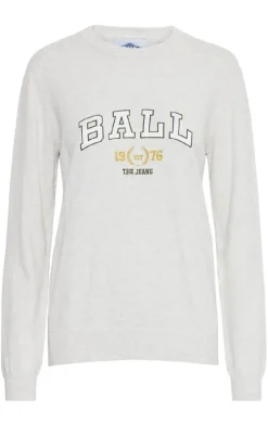 Best Striktrøje - D. Carter - White Melange Striktrøjer & Sweat