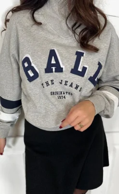 Clearance Sweatshirt - Fossati - Medium Grey Melange Striktrøjer & Sweat