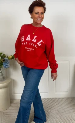 Hot Sweatshirt - Maldini - Chinese Red Striktrøjer & Sweat