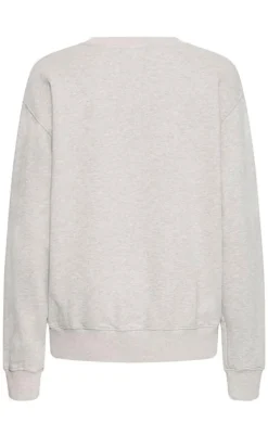 Discount Sweatshirt - Taylor - Medium Grey w. Mistful Mauve Striktrøjer & Sweat