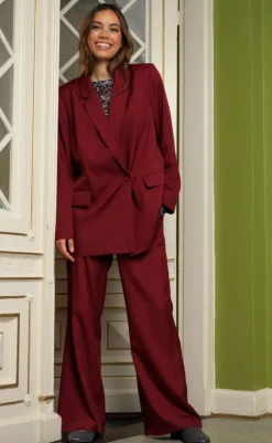 Outlet Blazer - Zarra - Wine Blazere & Indejakker