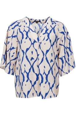 Sale Bluse - Chloe - Blue Bluser