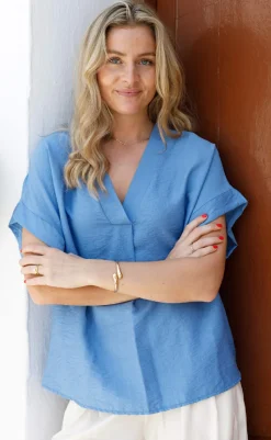 Online Bluse - Samos - Ocean Bluser