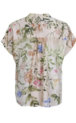 Bluse - Zennia - Champagne Flower Bluser