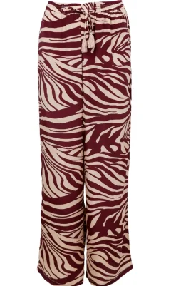 Discount Bukser - Luna - Berry Zebra Bukser & Jeans
