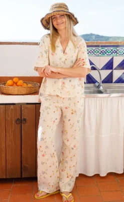 Online Bukser - Melina - Flower Bukser & Jeans