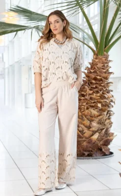 Clearance Bukser - Nelly Flower - Champagne Bukser & Jeans