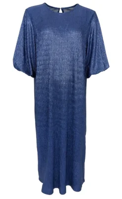 Online Kjole - Glossy - Blue Kjoler