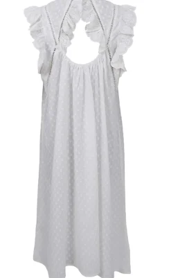 Discount Kjole - Mie Frill - White Kjoler