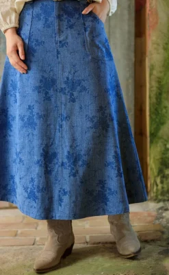 Hot Nederdel - Fiola - Denim Blue Nederdele