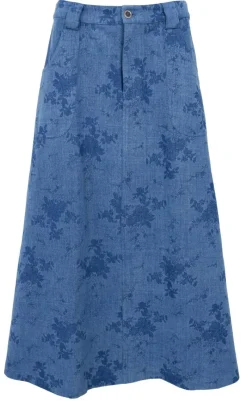 Hot Nederdel - Fiola - Denim Blue Nederdele