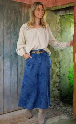 Hot Nederdel - Fiola - Denim Blue Nederdele