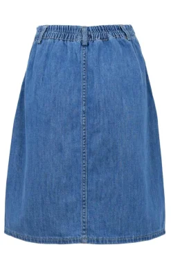 Hot Nederdel - Nettie - Mid Blue Wash Nederdele