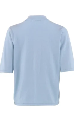 Sale Bluse - Diane Polo - Light Blue Bluser