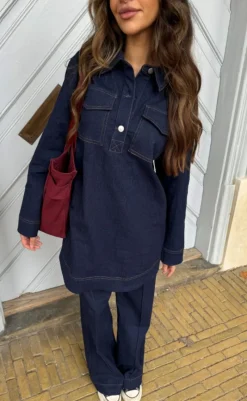 Kjole - Katja - Denim Blue Kjoler