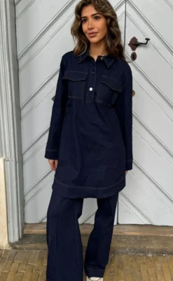 Kjole - Katja - Denim Blue Kjoler