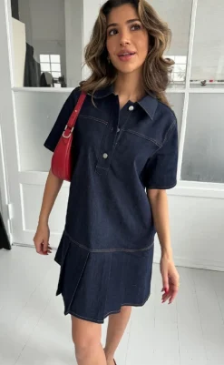 Clearance Kjole - Kriss - Denim Blue Kjoler