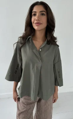 Online Skjorte - Klara Patch - Army Skjorter