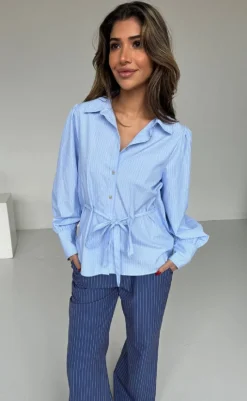 Discount Skjorte - Triana - Blue Stripe Skjorter