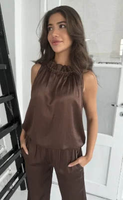 Clearance Top - Liva - Brown T-shirts & Toppe