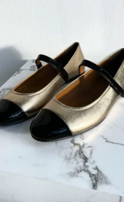 Hot Ballerinaer - Love For A Reason - Gold Loafers & Ballerinaer