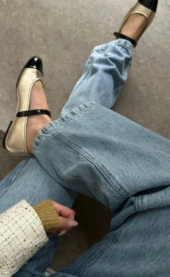 Hot Ballerinaer - Love For A Reason - Gold Loafers & Ballerinaer