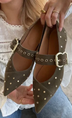 Online Ballerinaer - Be Sure - Army Loafers & Ballerinaer