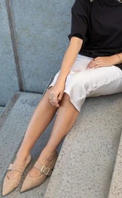 Hot Ballerinaer - Be Sure - Beige Loafers & Ballerinaer