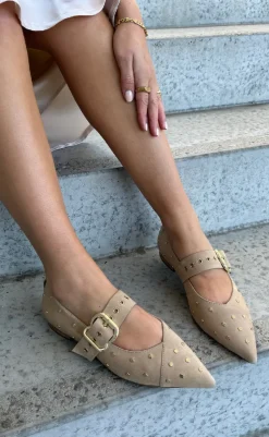 Hot Ballerinaer - Be Sure - Beige Loafers & Ballerinaer