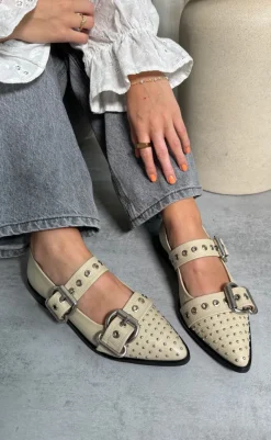 Discount Ballerinaer - Future Vibes - Beige Loafers & Ballerinaer