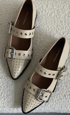 Discount Ballerinaer - Future Vibes - Beige Loafers & Ballerinaer