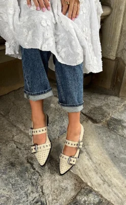 Discount Ballerinaer - Future Vibes - Beige Loafers & Ballerinaer