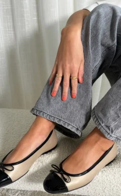 New Ballerinaer - My Own Ballerinas - Gold/Black Loafers & Ballerinaer