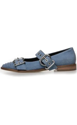 New Ballerinaer - Future Vibes - Blue Denim Loafers & Ballerinaer