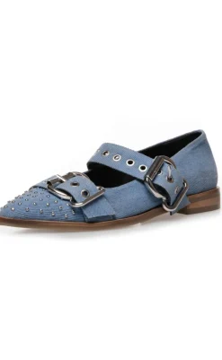 New Ballerinaer - Future Vibes - Blue Denim Loafers & Ballerinaer