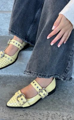 Sale Loafers - Future Vibes Pantent - Yellow Loafers & Ballerinaer