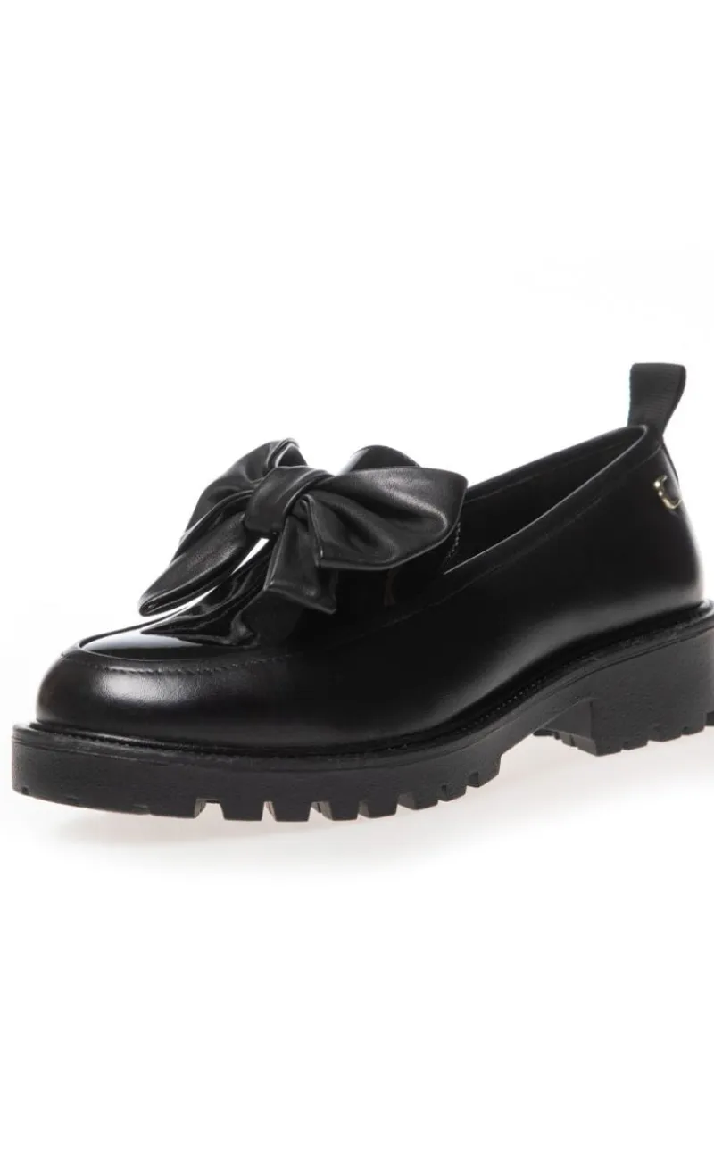 New Loafers - Hello Bow - Black Loafers & Ballerinaer