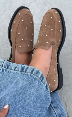 Best Loafers - Pearl Lovers Suede - Cappuccino Loafers & Ballerinaer