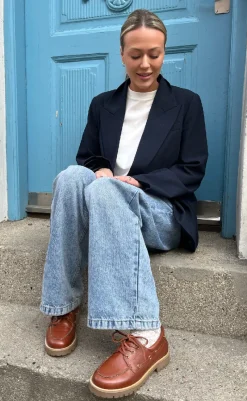 Best Loafers - The Walk - Leather Cognac Loafers & Ballerinaer