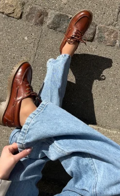 Best Loafers - The Walk - Leather Cognac Loafers & Ballerinaer