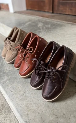 Best Loafers - The Walk - Leather Cognac Loafers & Ballerinaer