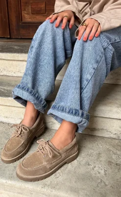 Online Loafers - The Walk - Suede Biscuit Loafers & Ballerinaer