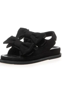 Outlet Sandal - Come To Me Suede - Black Sandaler