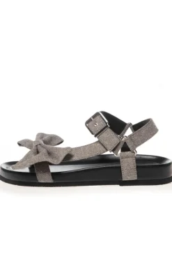 Discount Sandal - The Summer Breeze - Grey Denim Sandaler