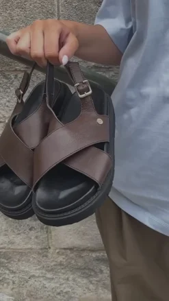 Hot Sandal - Summertime - Dark Brown Sandaler