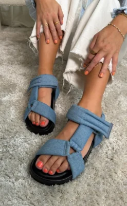 Best Sandaler - Copenhagen Summer Denim - Light Blue Sandaler